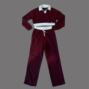 Long Sleeve Crop Top and Marching Sweatpants